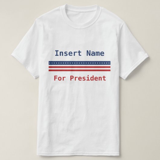 Personalisiert für Präsidenten T-Shirt (Design vorne)
