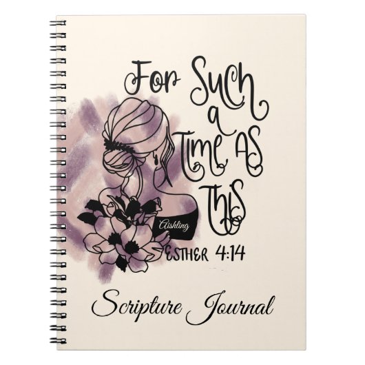 Personalisiert für so eine Zeit wie diese Schrift Notizblock (Vorderseite)