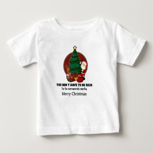 Personalisiert für Weihnachten Baby T-shirt (Vorderseite)