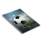 Personalisiert-Fußball-Ball-Notebook Notizblock (Rechte Seite)