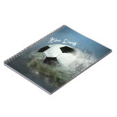 Personalisiert-Fußball-Ball-Notebook Notizblock (Linke Seite)