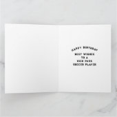 Personalisiert-Fußball-Geburtstagskarte Karte (Innenseite)