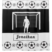 Personalisiert Fußball Goalie Goalkeeper Football  Duschvorhang (Vorderseite)