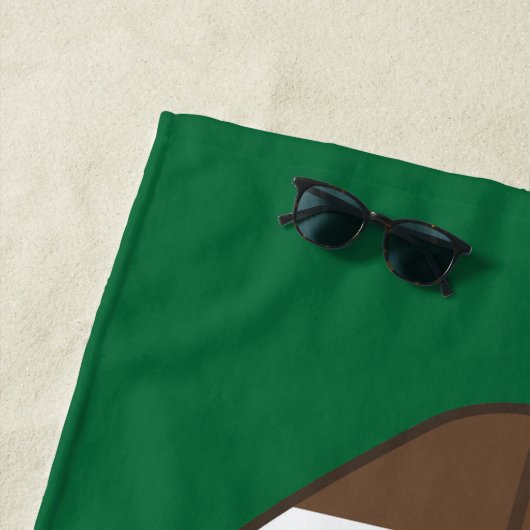 Personalisiert Fußball-Strandhandtuch Strandtuch (Beispiel)