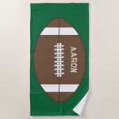 Personalisiert Fußball-Strandhandtuch Strandtuch (Vorderseite)