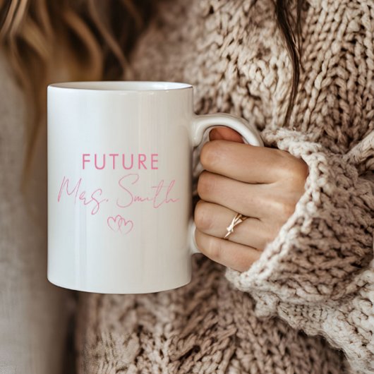 Personalisiert Future Frau Verlobung Gift Kaffeetasse