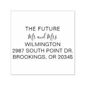 Personalisiert Future Mr. und Mrs. Rücksendeadress Permastempel (Design)