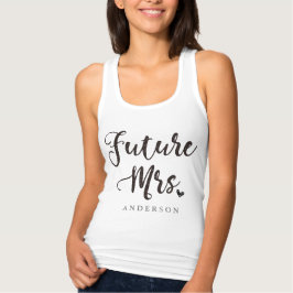 Personalisiert Future Mrs. Kalligraphie Tank Top