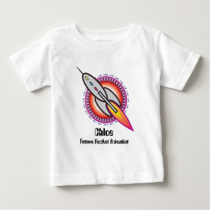 Personalisiert Future Rocket Scientist Baby T-shirt