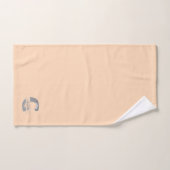 Personalisiert G Initial Silver Monogram Ihr Name  Badhandtuch Set (Handtuch)