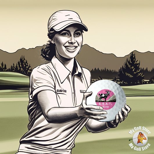 Personalisiert G.O.A.T. Titleist 2023 Pro V1 Golfball