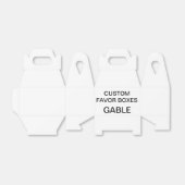 Personalisiert Gable-Bevorzugungsfelder Blank Geschenkschachtel (Ungefaltet)