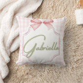 Personalisiert Gabriella Baby Girl Kinderzimmer Bo Kissen (Decke)