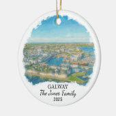Personalisiert Galway Ornament, Irland Keramik Ornament (Links)
