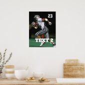 Personalisiert Game Day Football Poster (Küche)