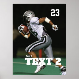 Personalisiert Game Day Football Poster