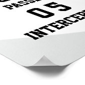 Personalisiert Game Day Football Poster Name # Sta (Ecke)