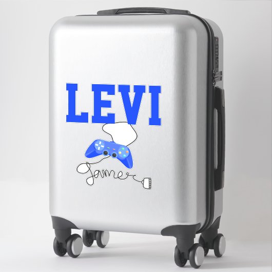 Personalisiert Gamer Aufkleber (Koffer)