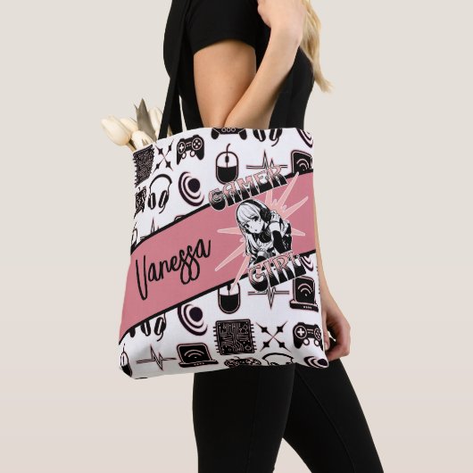 Personalisiert Gamer Girl | Gaming Tasche (Von Nahem)