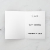 Personalisiert Gaming-Geburtstagskarte Feiertagskarte (Innenseite)