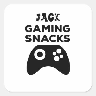 Personalisiert Gaming Snacks Aufkleber