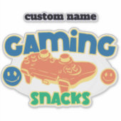 Personalisiert Gaming Snacks Jar Sticker label - S (Vorderseite)
