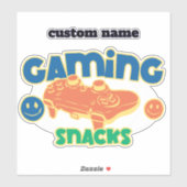Personalisiert Gaming Snacks Jar Sticker label - S (Blatt)