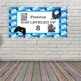 Personalisiert Gaming Themed Blue Banner
