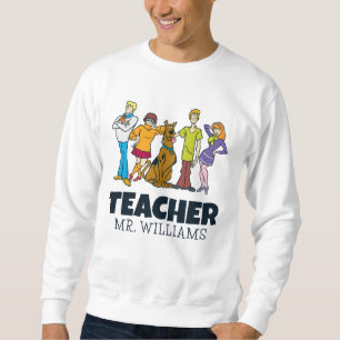 Personalisiert Ganze Gang 14 Mystery Inc Lehrer Sweatshirt