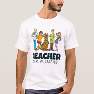 Personalisiert Ganze Gang 14 Mystery Inc Lehrer T-Shirt
