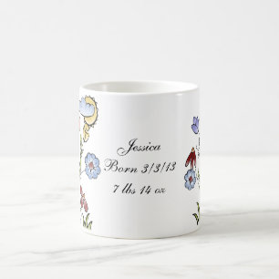 Personalisiert Garden Fairy Folk Art: Kaffeetasse