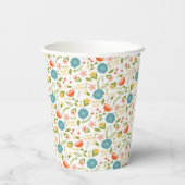 Personalisiert Garden Party Blumenpapier Cup Pappbecher (Rückseite)