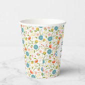 Personalisiert Garden Party Blumenpapier Cup Pappbecher (Rechts)
