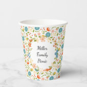 Personalisiert Garden Party Blumenpapier Cup Pappbecher (Vorderseite)