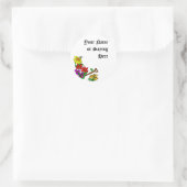 Personalisiert Gardener Sprichwort Runder Aufkleber (Tasche)