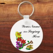 Personalisiert Gardener Sprichwort Schlüsselanhänger (Vorderseite)