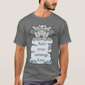 Personalisiert Gargoyle Message T - Shirt (Vorderseite)