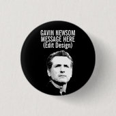 Personalisiert Gavin Newsom Button (Vorderseite)