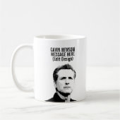 Personalisiert Gavin Newsom Kaffeetasse (Links)