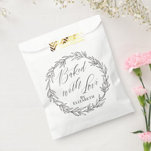 Personalisiert gebacken mit Liebe Elegant Geschenktütchen (Versiegelt)