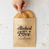 Personalisiert gebacken mit Liebe Kalligrafie Gummistempel