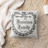 Personalisiert geblüht mit Monogramm Kissen (Decke)