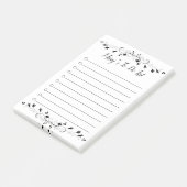 Personalisiert Geblüht, um Notizen aufzulisten (angewinkelt)