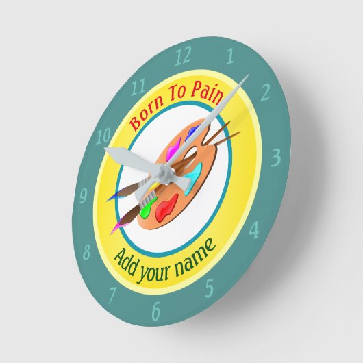 Personalisiert geboren runde wanduhr (Winkel)
