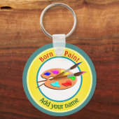 Personalisiert geboren schlüsselanhänger (Vorderseite)