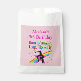 PERSONALISIERT GEBOREN ZU TUMBLE GYMNAST-GEGENSTÄN GESCHENKTÜTCHEN