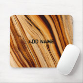 Personalisiert gebrannte Baumstamm-Textur Mousepad (Mit Mouse)