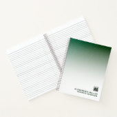 Personalisiert gebürstetes Silbermonogramm Notizblock (Innenseite)