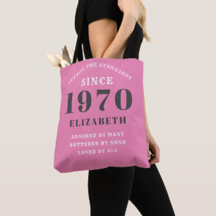 Personalisiert Geburtstag 1970 Fügen Sie Ihren Nam Tasche
