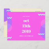 Personalisiert - Geburtstag Save the Date Postkarte (Vorne/Hinten)